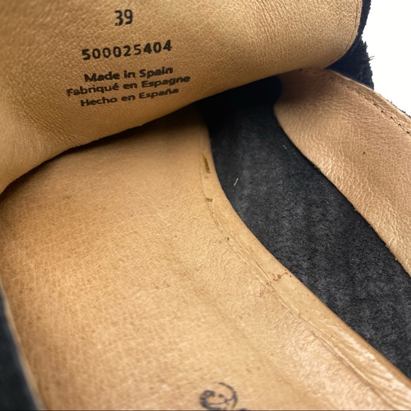 Free People At Ease Black Textured Suede Loafers - Picture 6 of 6